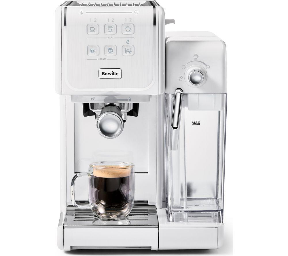 BREVILLE One-Touch CoffeeHouse II VCF147 Coffee Machine - White, White