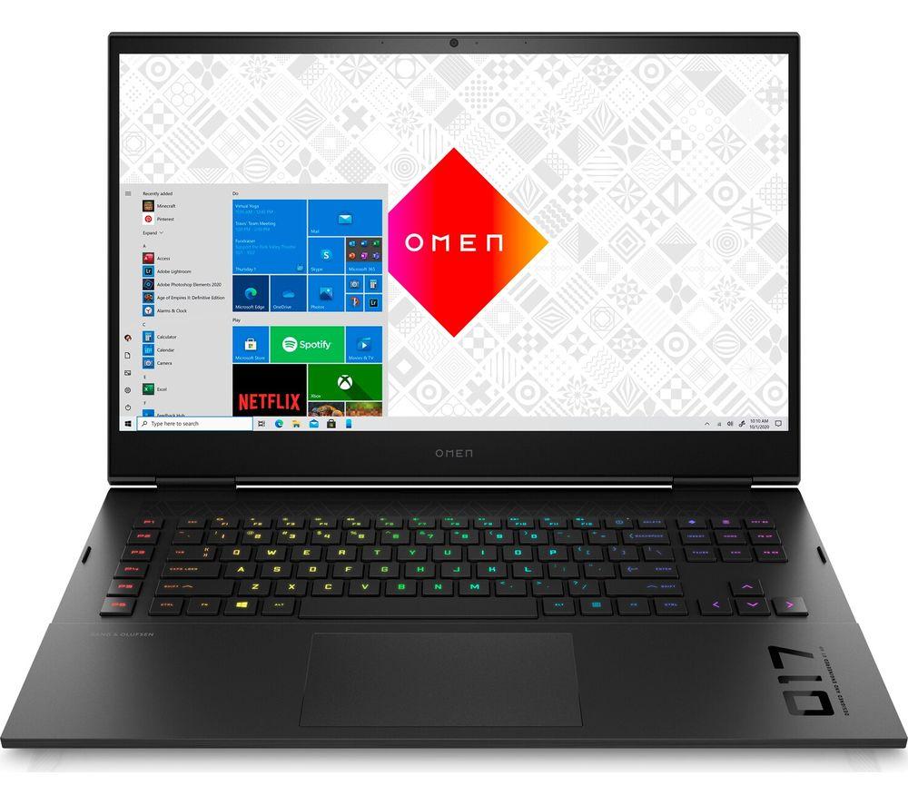 £1799, HP OMEN 17-ck0505na 17.3inch Gaming Laptop - Intel® Core™ i7, RTX 3080, 1 TB SSD, Intel® Core™ i7-11800H Processor, RAM: 16 GB / Storage: 1 TB SSD, Graphics: NVIDIA GeForce RTX 3080 16 GB, 302 FPS when playing Fortnite at 1080p, Quad HD screen / 165 Hz, Battery life: Up to 5 hours, 