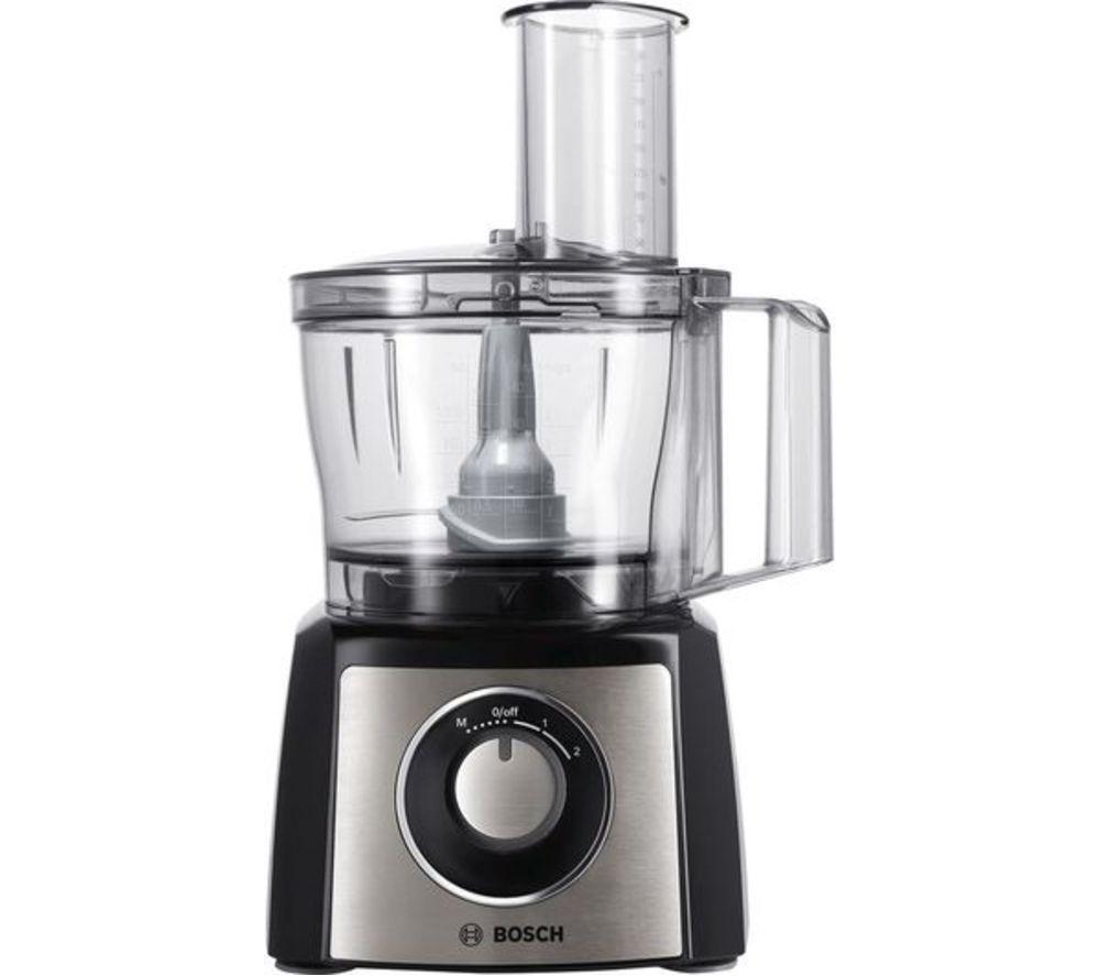 BOSCH MultiTalent3 MCM3501MGB Food Processor - Silver & Black