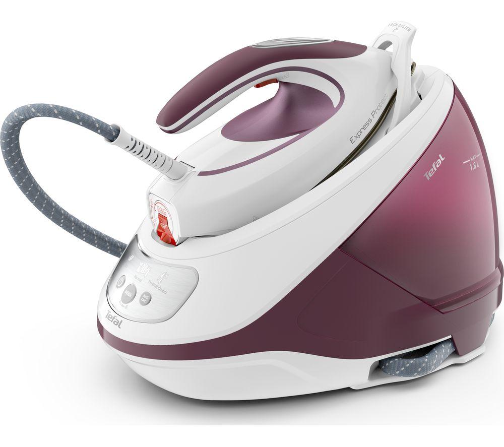 TEFAL Express Protect SV9201 Steam Generator Iron - White & Burgundy