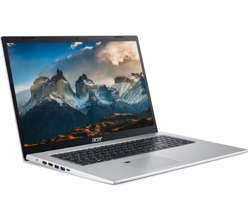 £799, ACER Aspire 5 A517-52G 17.3inch Laptop - Intel® Core™ i5, 512 GB SSD, Silver, Windows 11, Intel® Core™ i5-1135G7 Processor, RAM: 16 GB / Storage: 512 GB SSD, Graphics: NVIDIA GeForce MX450 2 GB, Full HD screen, Battery life: Up to 8 hours, 