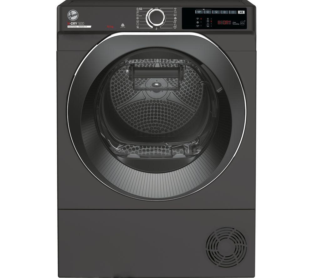 HOOVER H-Dry 500 NDE H10A2TCBER WiFi-enabled 10 kg Heat Pump Tumble Dryer - Graphite, Silver/Grey
