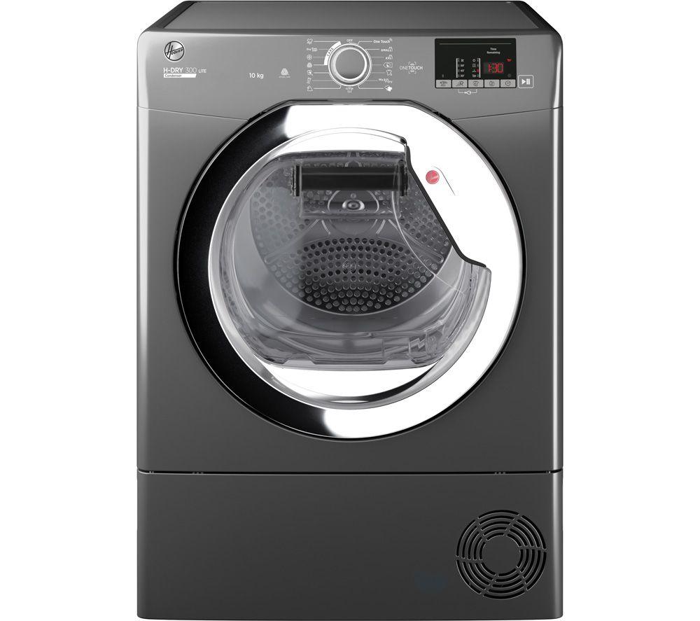 HOOVER H-Dry 300 HLE C10DCER NFC 10 kg Condenser Tumble Dryer - Graphite, Silver/Grey