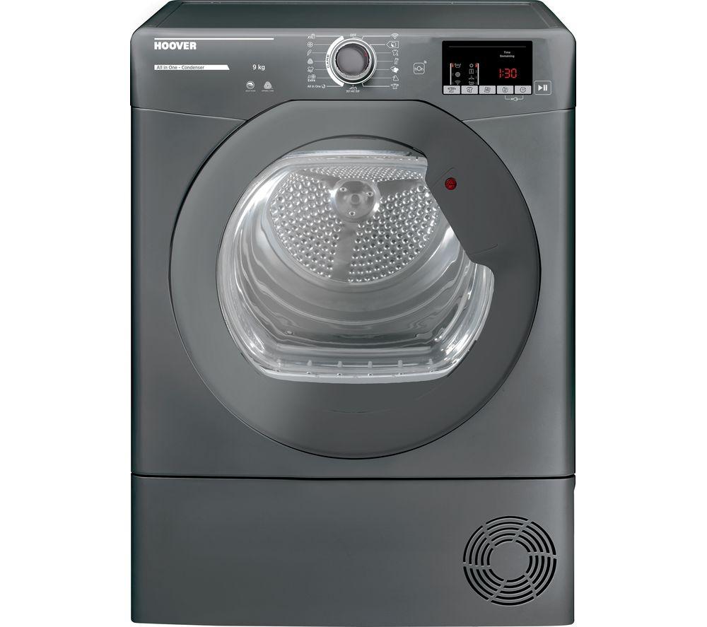 HOOVER H-Dry 300 HLE C9DRGR WiFi-enabled 9kg Condenser Tumble Dryer - Graphite