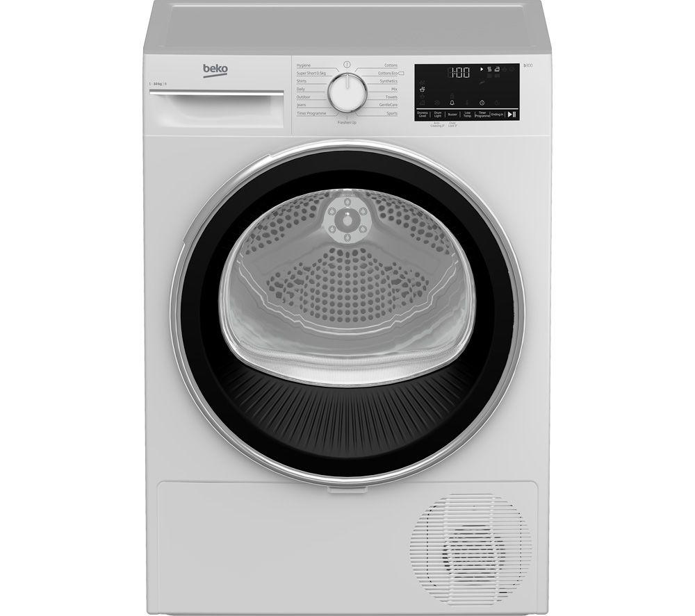 BEKO Pro B3T41011DW 10 kg Condenser Tumble Dryer - White, White