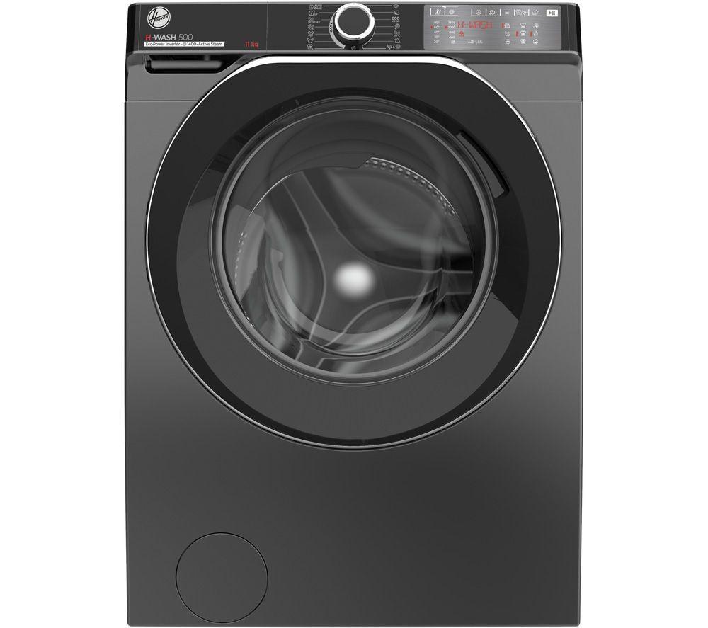 HOOVER H-Wash 500 HWB 411AMBCR WiFi-enabled 11 kg 1400 Spin Washing Machine - Graphite, Silver/Grey