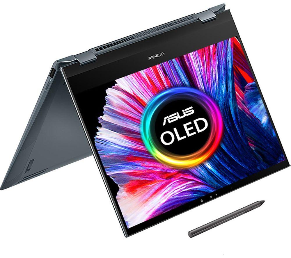 £719, ASUS Zenbook Flip UX363EA 13.3inch 2 in 1 Laptop - Intel® Core™ i5, 512 GB SSD, Grey, Free Upgrade to Windows 11, Intel® Evo™ platform, Intel® Core™ i5-1135G7 Processor, RAM: 8 GB / Storage: 512 GB SSD, Full HD OLED touchscreen, Battery life: Up to 14 hours, 