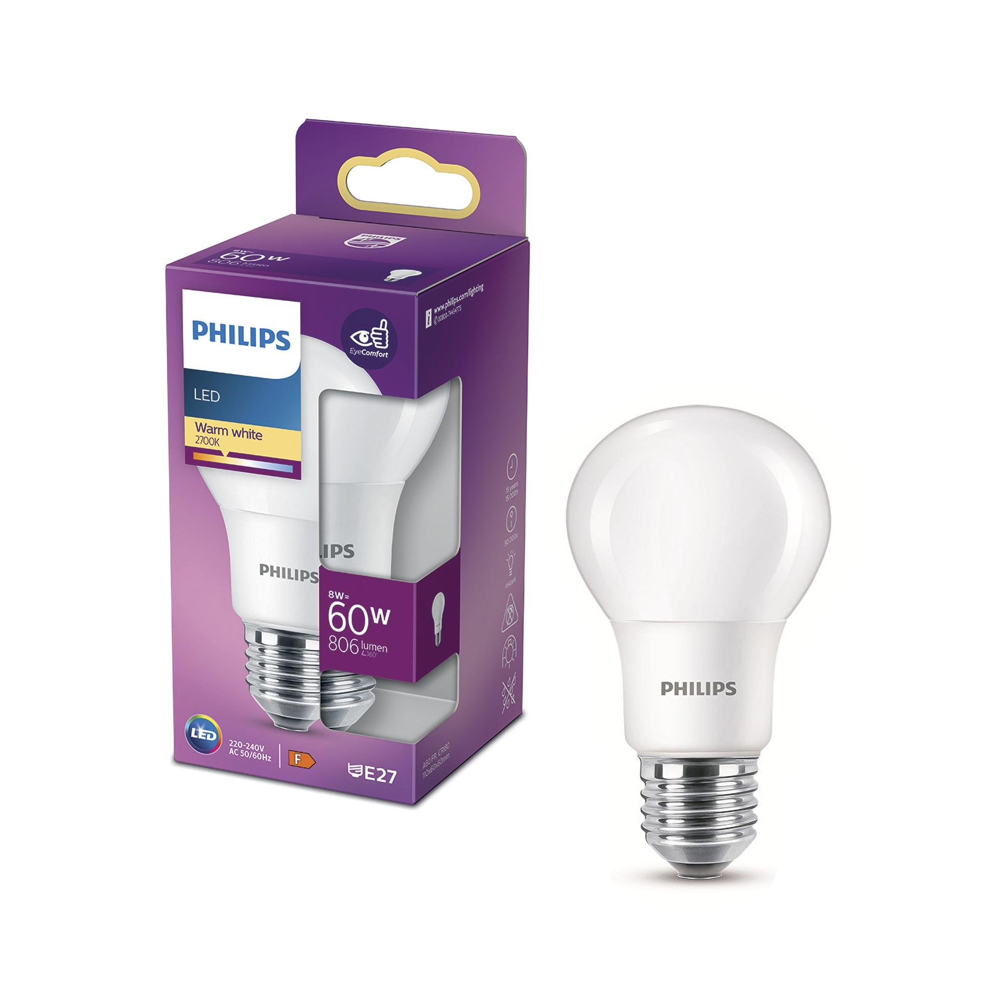 PHILIPS LI Frosted LED Light Bulb - E27, Warm White