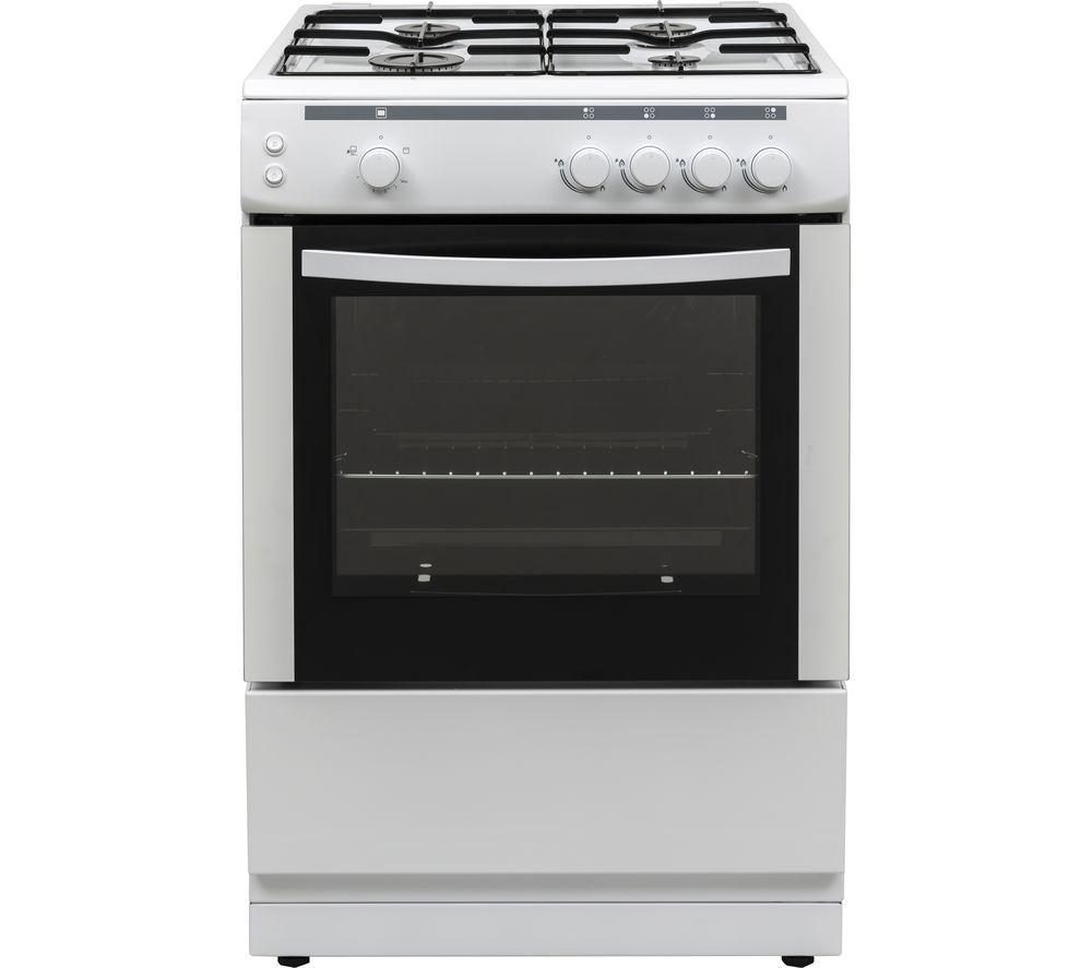 ESSENTIALS CFSG60W18 60 cm Gas Cooker - White, White