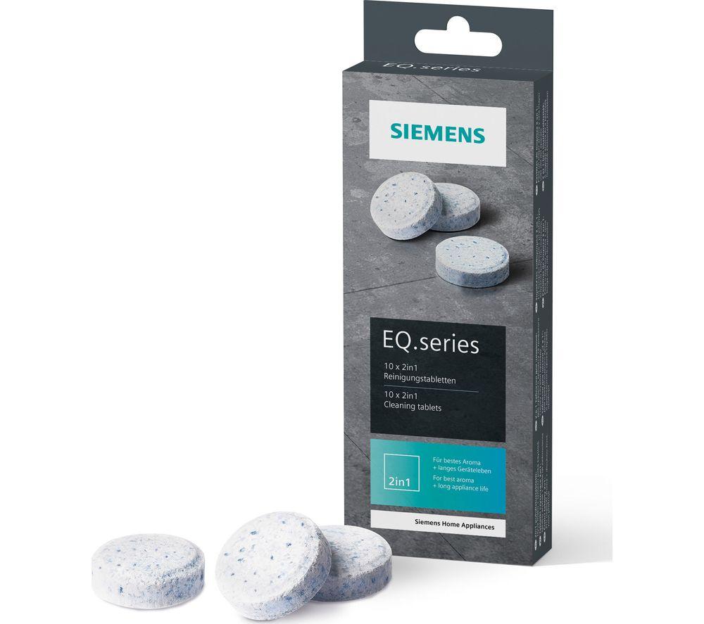 SIEMENS TZ80001B EQ Bean to Cup Cleaning Tablets - 10 Pack, White