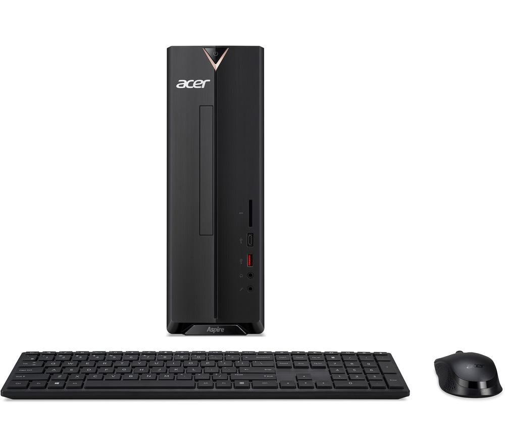 £449, ACER Aspire XC-1660 Desktop PC - Intel® Core™ i3, 1 TB HDD, Black, Intel® Core™ i3-10105 Processor, RAM: 8 GB / Storage: 1 TB HDD, 