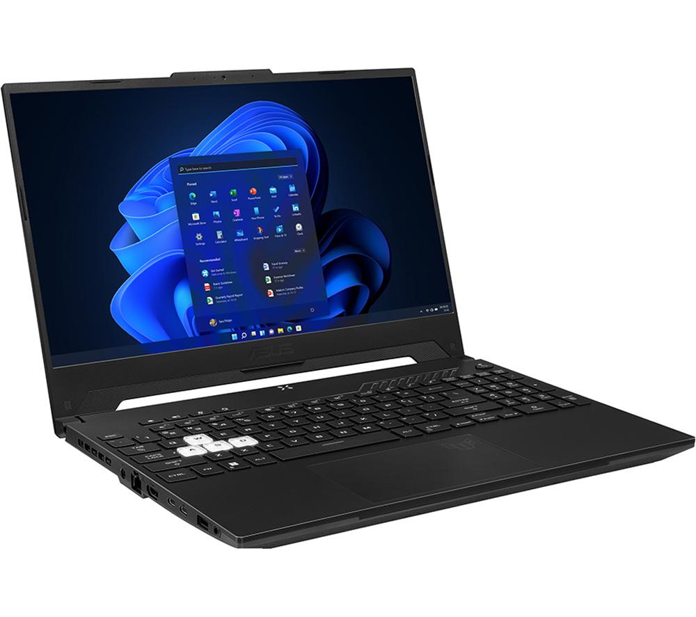 £899, ASUS TUF Dash F15 15.6inch Gaming Laptop - Intel® Core™ i5, RTX 3050 Ti, 512 GB SSD, Intel® Core™ i5-12450H Processor, RAM: 16 GB / Storage: 512 GB SSD, Graphics: NVIDIA GeForce RTX 3050 Ti 4 GB, 197 FPS when playing Fortnite at 1080p, Full HD screen / 144 Hz, Battery life: Up to 6 hours, 
