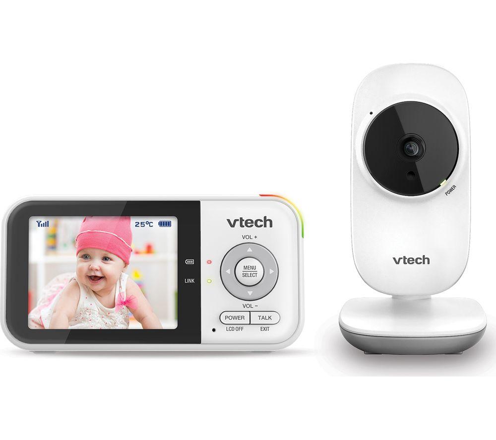 VTECH VM819 2.8" LCD Display Video Baby Monitor - White