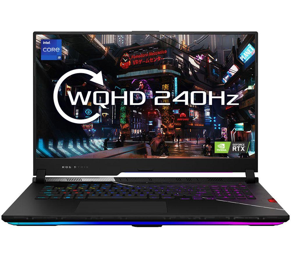 £3999, ASUS ROG Strix SCAR G733 17.3inch Gaming Laptop - Intel® Core™ i9, RTX 3080 Ti, 2 TB SSD, Intel® Core™ i9-12900H Processor, RAM: 64 GB / Storage: 2 TB SSD, Graphics: NVIDIA GeForce RTX 3080 Ti 16 GB, Quad HD screen / 240 Hz, Battery life: Up to 8 hours, 