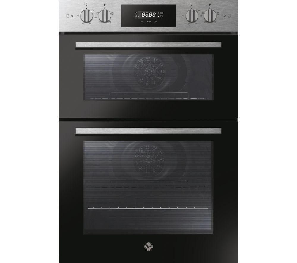 HOOVER HO9DC3B308IN Electric Double Oven - Stainless Steel & Black, Stainless Steel