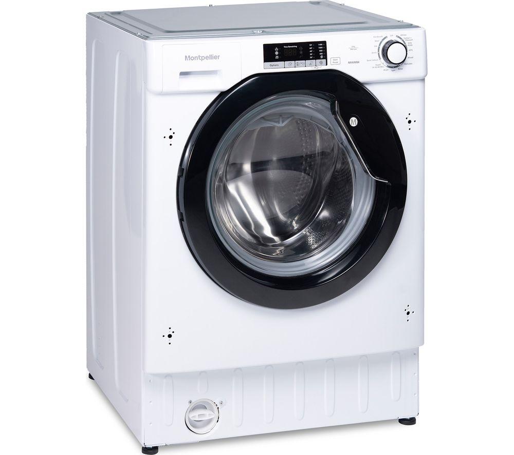 MONTPELLIER MIWM84 Integrated 8 kg 1400 Spin Washing Machine, White