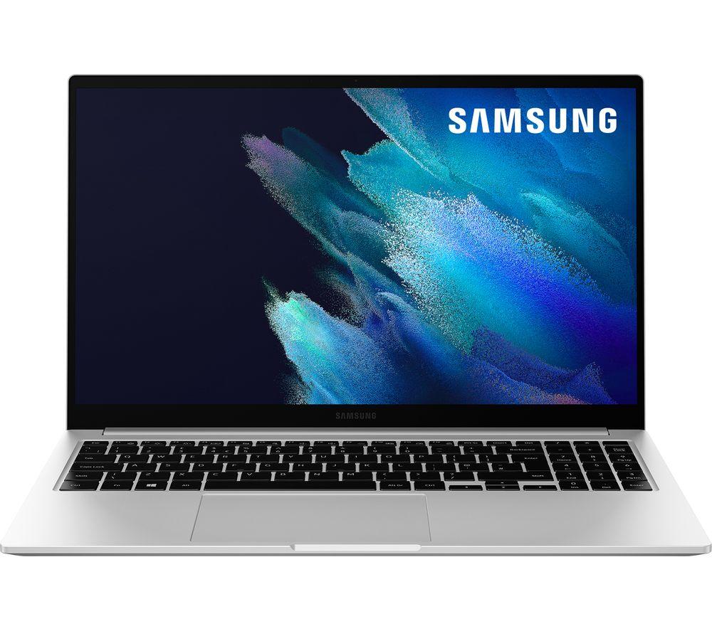 £299, SAMSUNG Galaxy Book Go 14inch Laptop - Qualcomm Snapdragon 7C, 128 GB SSD, Mystic Silver, Windows 11, Snapdragon 7c Gen 2 Compute Platform, RAM: 4 GB / Storage: 128 GB SSD, Full HD screen, 