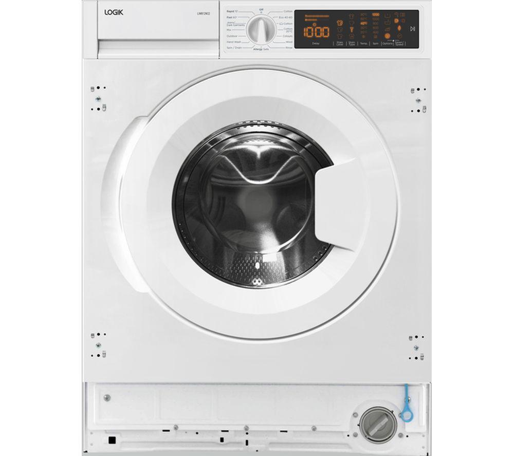 LOGIK T-series LIW812W22 Integrated 8 kg 1200 Spin Washing Machine
