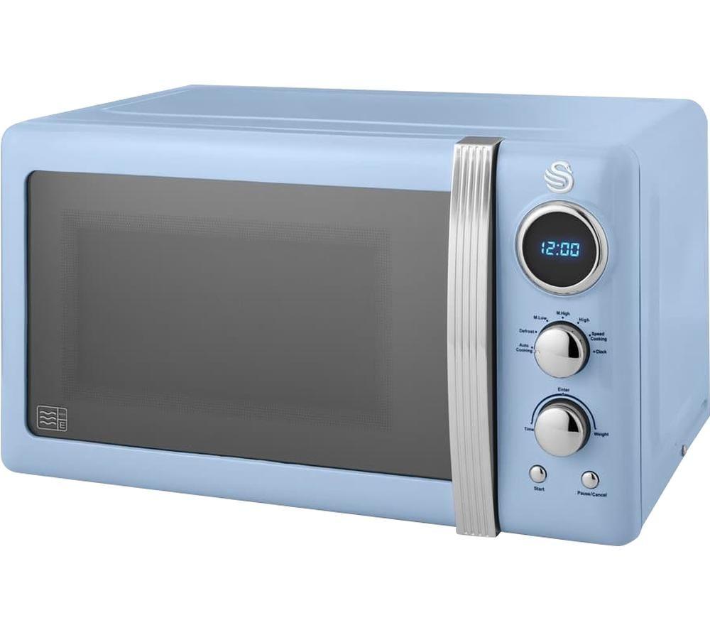 SWAN Retro SM22030LBLN Solo Microwave - Blue, Blue