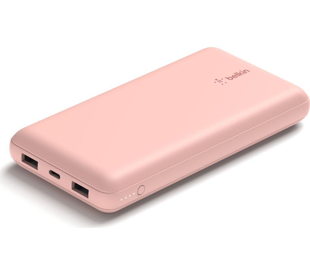 BELKIN 20000 mAh Portable Power Bank - Rose Gold