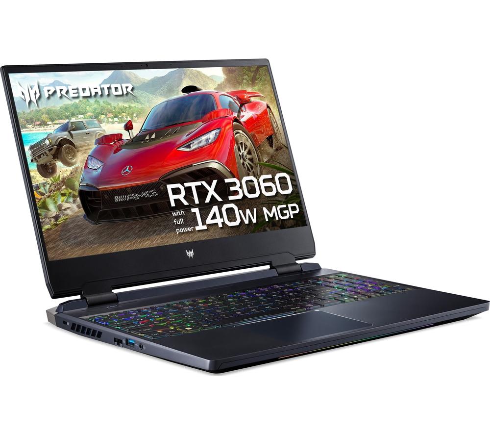 £1499, ACER Predator Helios 300 15.6inch Gaming Laptop - Intel® Core™ i7, RTX 3060, 1 TB SSD, Intel® Core™ i7-12700H Processor, RAM: 16 GB / Storage: 1 TB SSD, Graphics: NVIDIA GeForce RTX 3060 6 GB, 244 FPS when playing Fortnite at 1080p, Full HD screen / 165 Hz, Battery life: Up to 6 hours, 