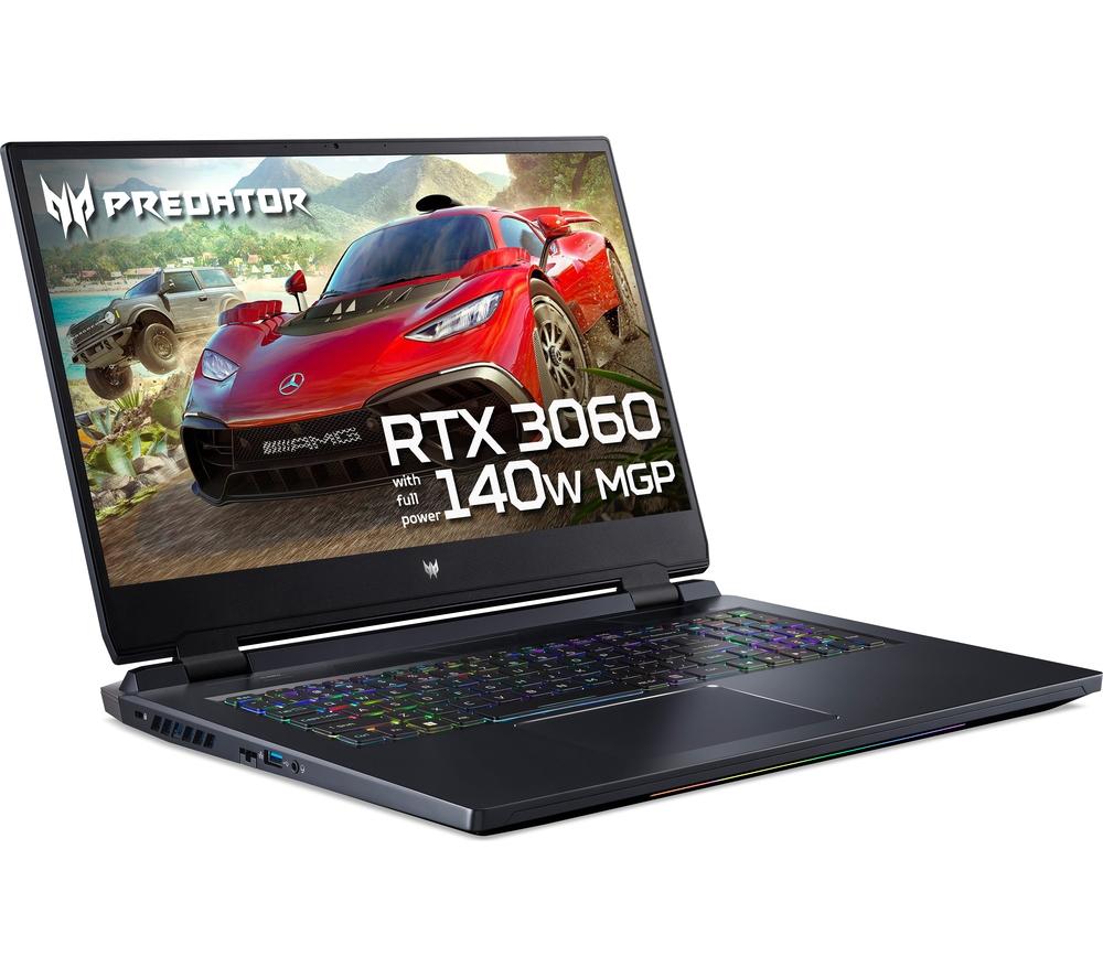 £1599, ACER Predator Helios 300 17.3inch Gaming Laptop - Intel® Core™ i7, RTX 3060, 1 TB SSD, Intel® Core™ i7-12700H Processor, RAM: 16 GB / Storage: 1 TB SSD, Graphics: NVIDIA GeForce RTX 3060 6 GB, 243 FPS when playing Fortnite at 1080p, Quad HD screen / 165 Hz, Battery life: Up to 6 hours, 