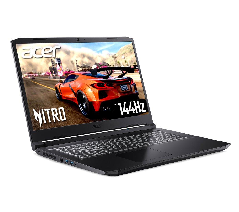 £1099, ACER Nitro 5 17.3inch Gaming Laptop - Intel® Core™ i7, RTX 3060, 512 GB SSD, Intel® Core™ i7-11800H Processor, RAM: 16 GB / Storage: 512 GB SSD, Graphics: NVIDIA GeForce RTX 3060 6 GB, Full HD screen / 144 Hz, Battery life: Up to 8 hours, 