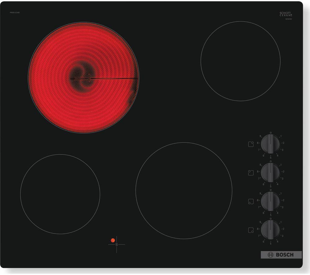 BOSCH Series 2 PKE611CA3E 59 cm Electric Ceramic Hob - Black