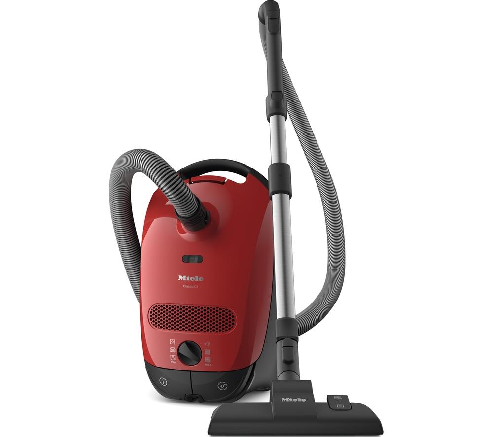 Buy MIELE Classic C1 PowerLine Cylinder Bagged Vacuum Cleaner Red