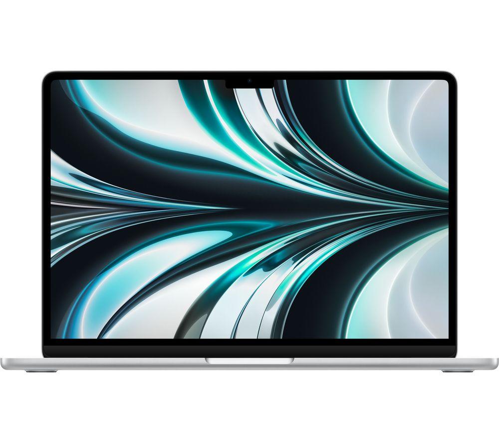 £1249, APPLE MacBook Air 13.6inch (2022) - M2, 256 GB SSD, Silver, macOS 12.0 Monterey, Apple M2 chip, RAM: 8 GB / Storage: 256 GB SSD, Liquid Retina display, Battery life: Up to 18 hours, 