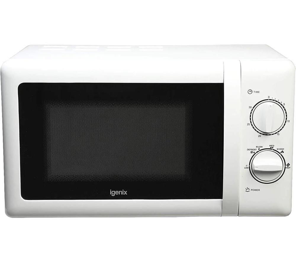 IGENIX IG2071 Solo Microwave - White, White