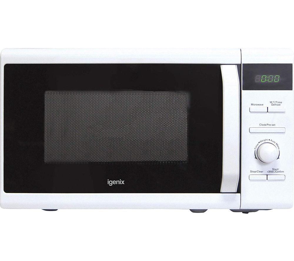 IGENIX IG2096 Solo Microwave - White, White