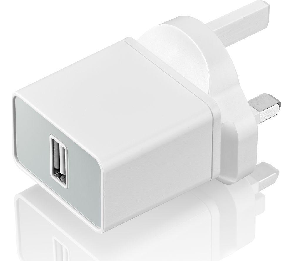 GOJI 12 W Universal USB Plug Charger - White