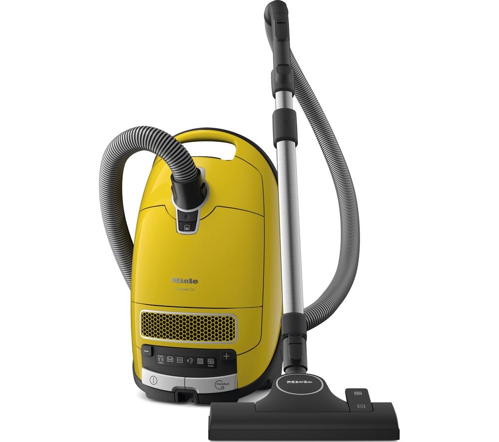 MIELE Complete C3 Flex Cylinder Bagged Vacuum Cleaner - Yellow, Yellow