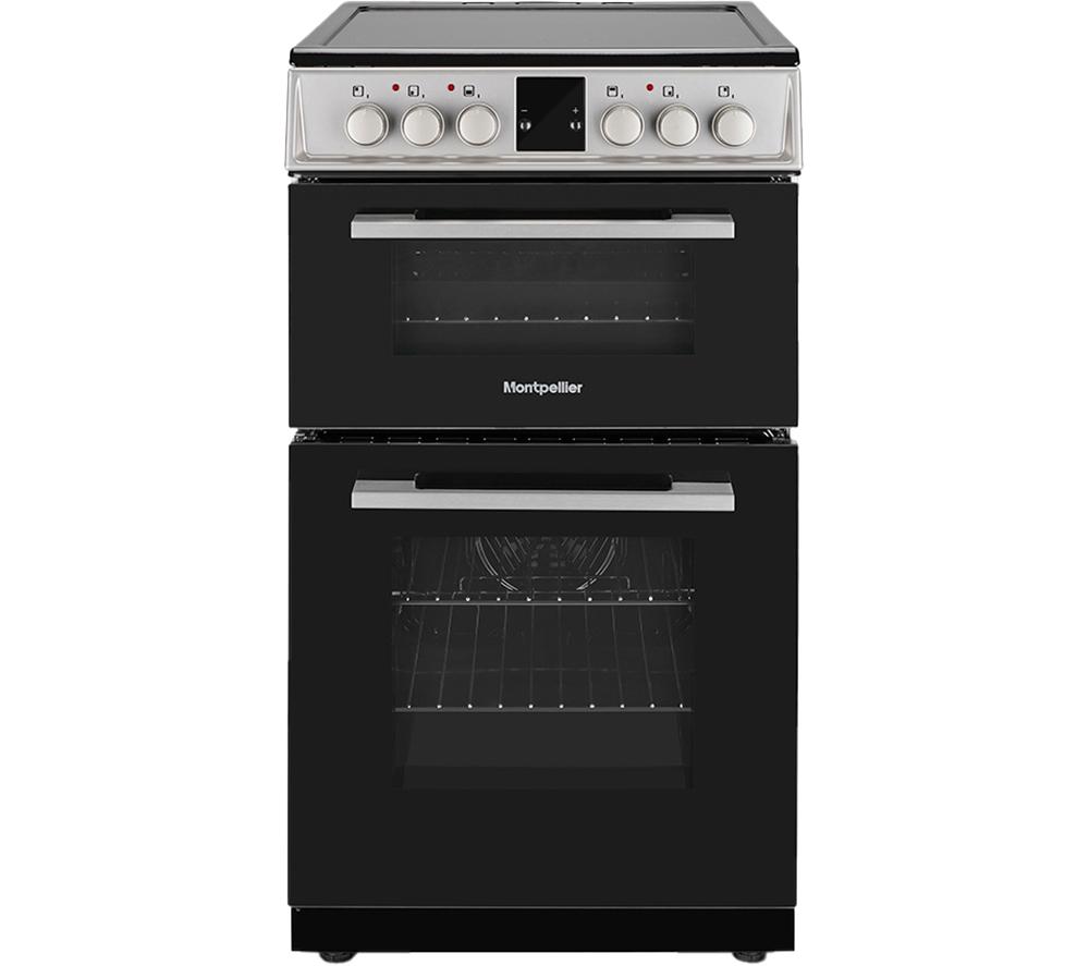 MONTPELLIER MDOC50FS 50 cm Electric Ceramic Cooker - Silver