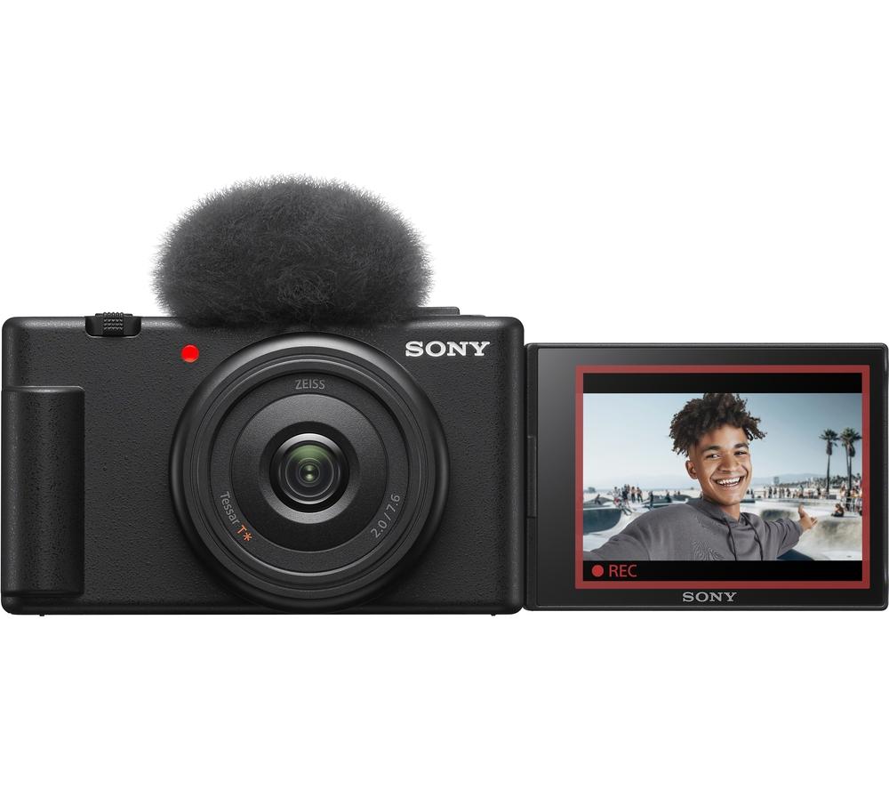 SONY ZV-1F High Performance Compact Vlogging Camera - Black
