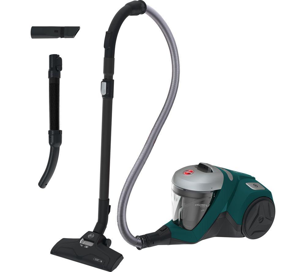 HOOVER H-POWER 300 Home HP310HM Cylinder Bagless Vacuum Cleaner - Green & Silver, Silver/Grey,Green