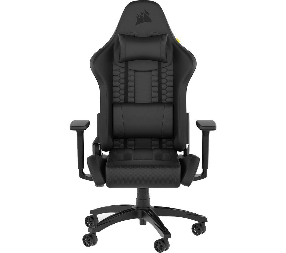 CORSAIR TC100 RELAXED Gaming Chair - Faux Leather, Black
