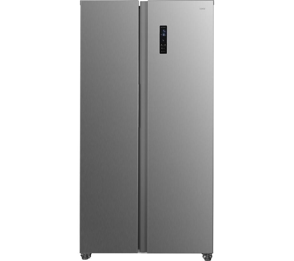 LOGIK LSSBSS23 American-Style Fridge Freezer - Inox