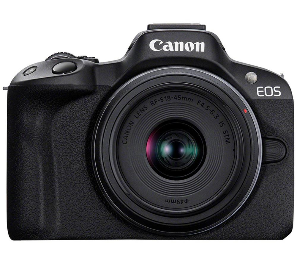 CANON EOS R50 Mirrorless Camera with RF-S 18-45 mm f/4.5-6.3 IS STM Lens