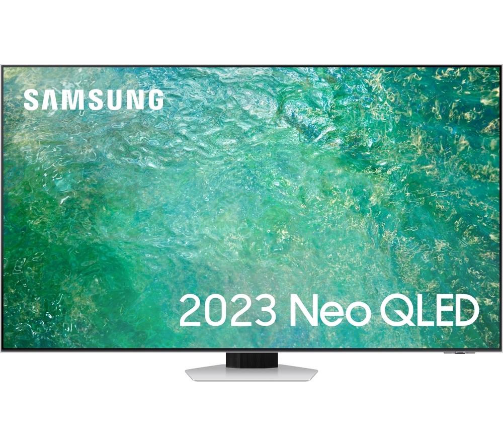 55 SAMSUNG QE55QN85CATXXU  Smart 4K Ultra HD HDR Neo QLED TV with Amazon Alexa & Bixby, Silver/Grey