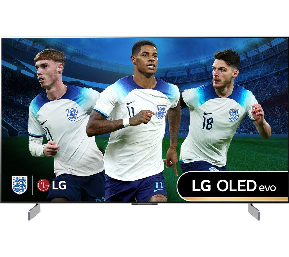 42 LG OLED42C34LA  Smart 4K Ultra HD HDR OLED TV with Amazon Alexa, Silver/Grey