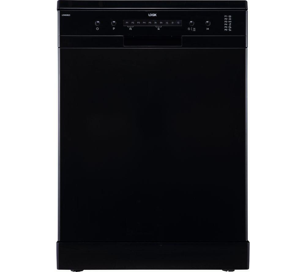 LOGIK LDW60B23 Full-size Dishwasher - Black