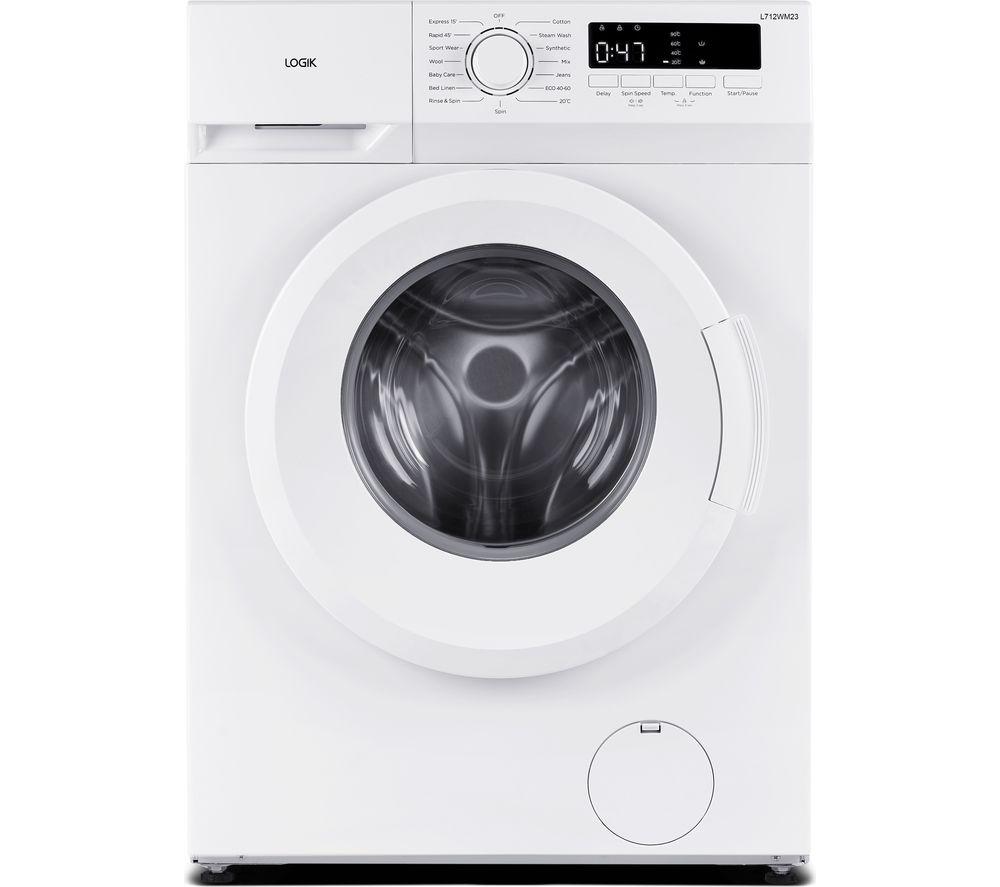 LOGIK L712WM23 7 kg 1200 Spin Washing Machine - White