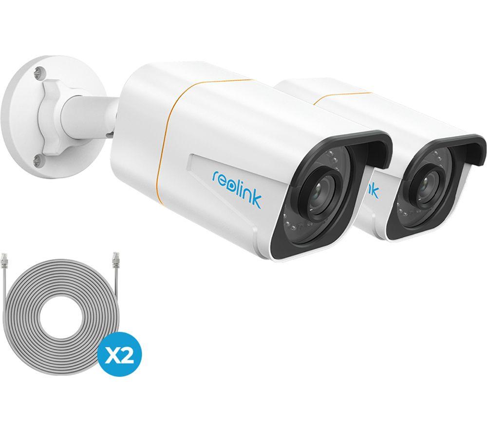 REOLINK PoE AI B5K 4K Ultra HD NVR Security Camera Kit - 2 Cameras, White
