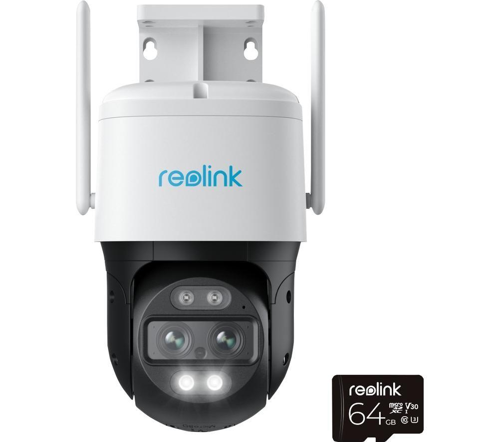 REOLINK TrackMix Auto PTZ 2-lens 4K Ultra HD WiFi Security Camera - White, White