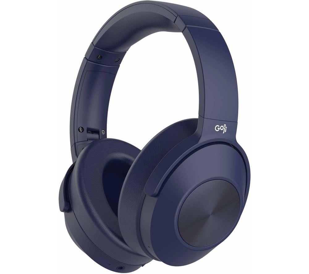 GOJI GTCBTNC24 Wireless Bluetooth Noise-Cancelling Headphones - Blue