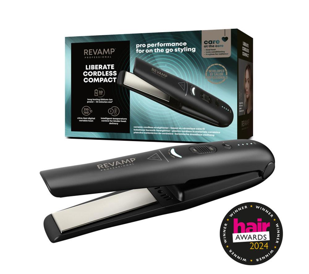 REVAMP Progloss Liberate Cordless Hair Straightener - Black