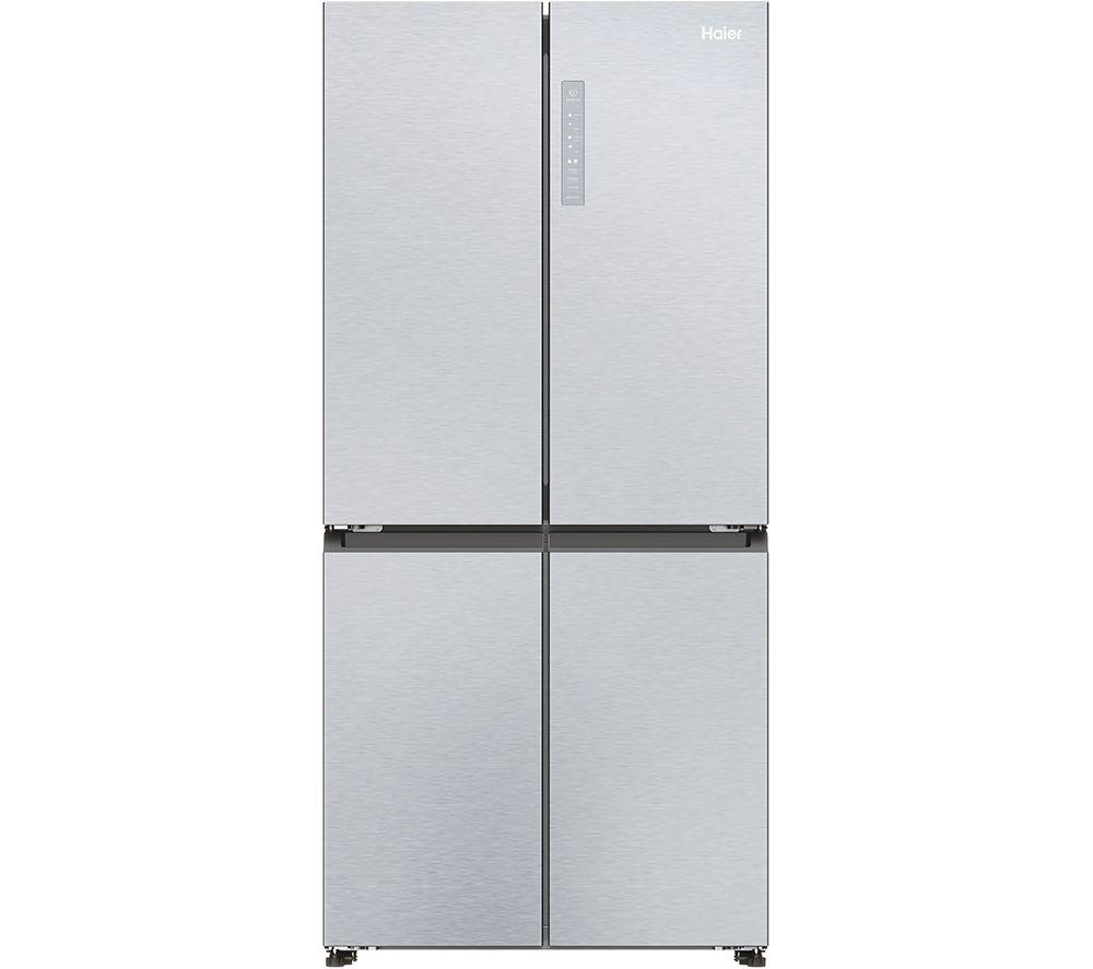 HAIER HCR3818ENMM Fridge Freezer - Platinum Inox