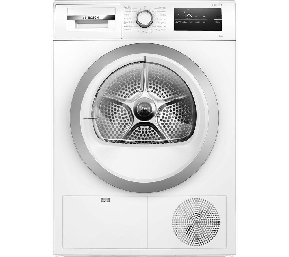 Buy BOSCH Series 4 WTN83203GB 8 kg Condenser Tumble Dryer - White ...